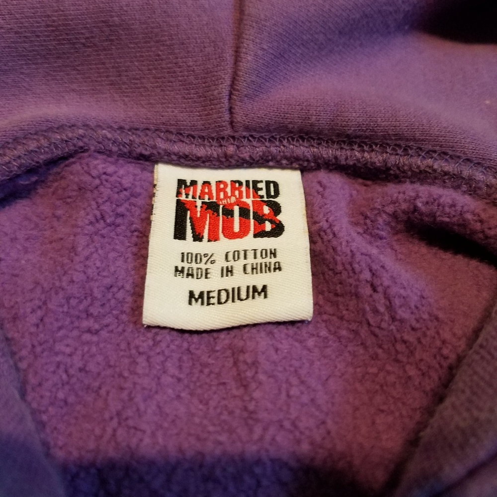 Married to the Mob purple & yellow hoodie jacket - Picture 4 of 6